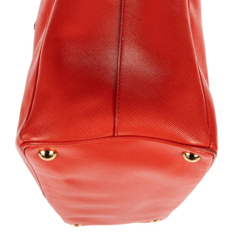 Shoulder Bag Medium Galleria Tote Medium Orange Saffiano Lux Leather