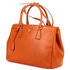 Shoulder Bag Medium Galleria Tote Medium Orange Saffiano Lux Leather