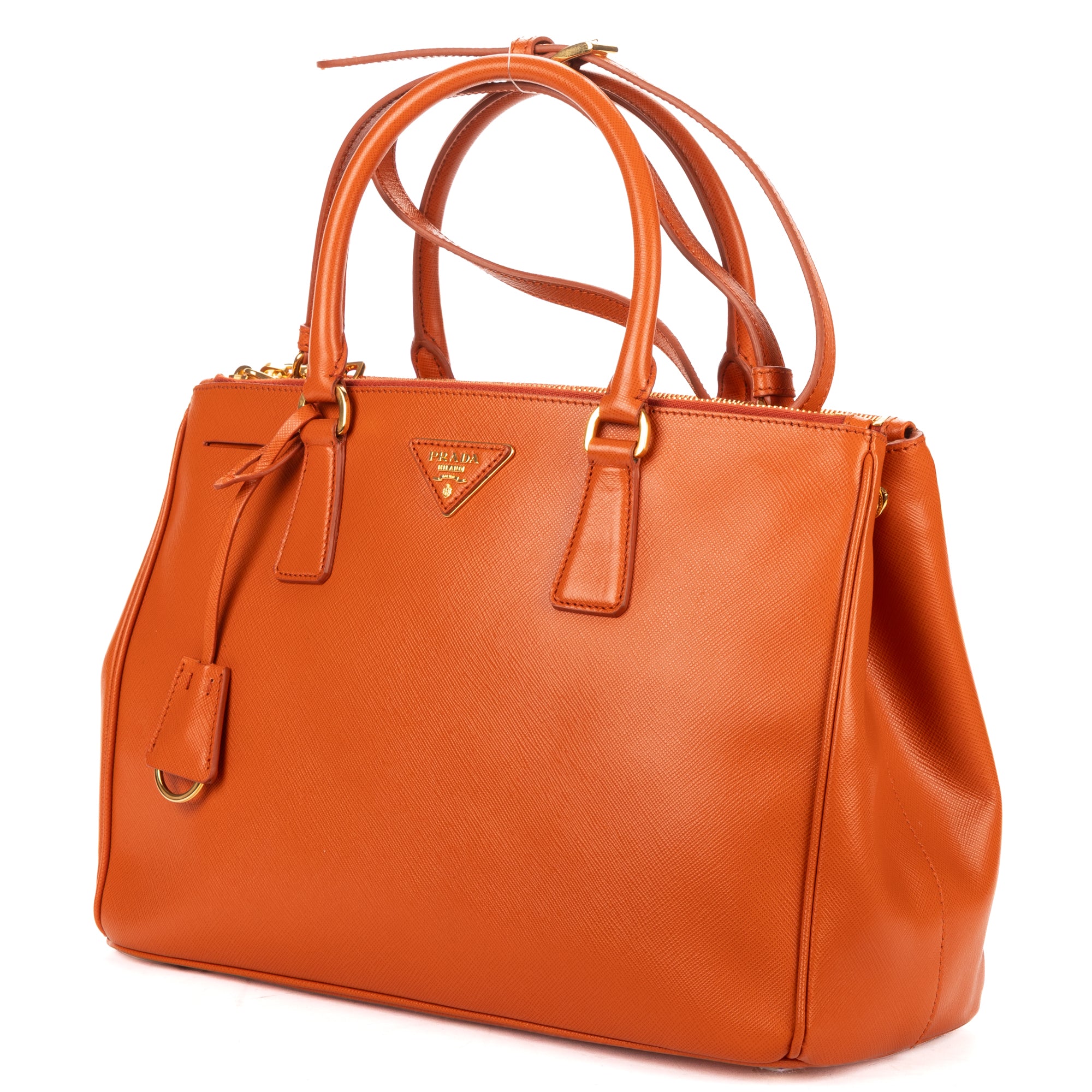 Shoulder Bag Medium Galleria Tote Medium Orange Saffiano Lux Leather