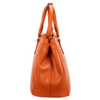 Shoulder Bag Medium Galleria Tote Medium Orange Saffiano Lux Leather