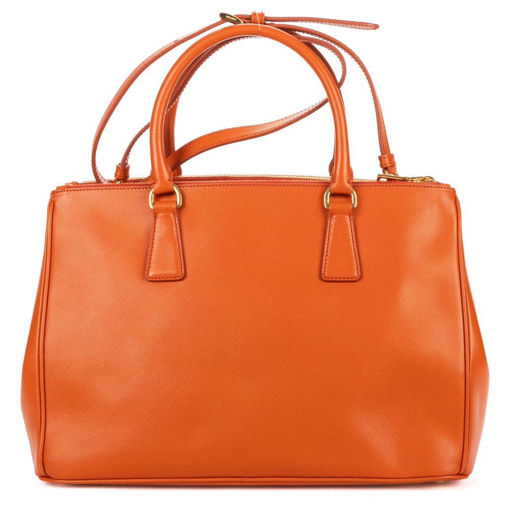 Shoulder Bag Medium Galleria Tote Medium Orange Saffiano Lux Leather