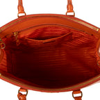 Shoulder Bag Medium Galleria Tote Medium Orange Saffiano Lux Leather