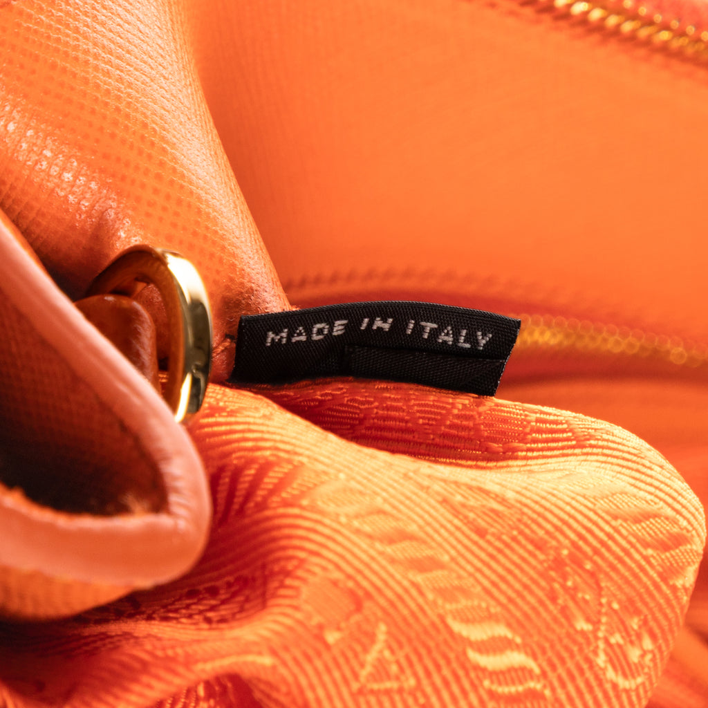 Shoulder Bag Medium Galleria Tote Medium Orange Saffiano Lux Leather