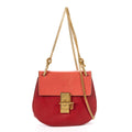 Shoulder Bag Drew Crossbody Bag Mini Red Grained Calfskin Leather