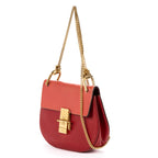 Shoulder Bag Drew Crossbody Bag Mini Red Grained Calfskin Leather