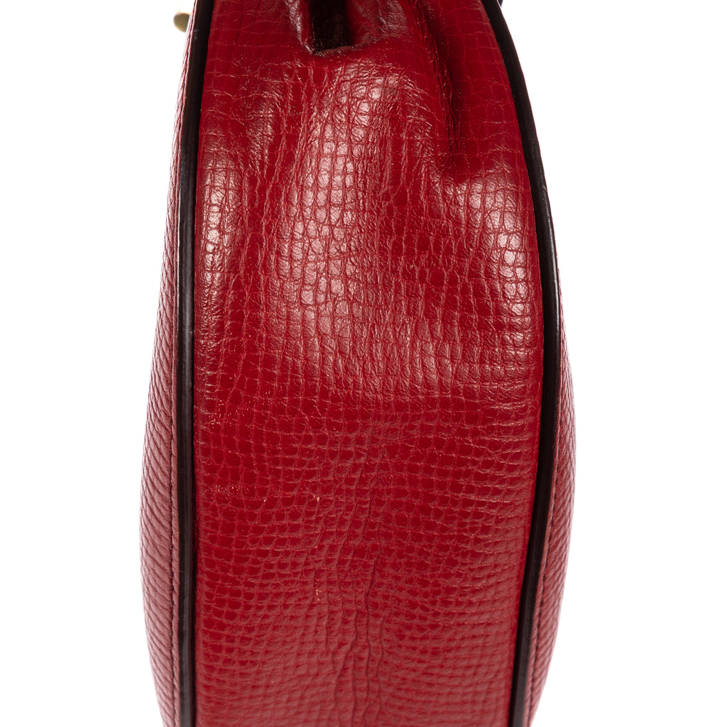 Shoulder Bag Drew Crossbody Bag Mini Red Grained Calfskin Leather
