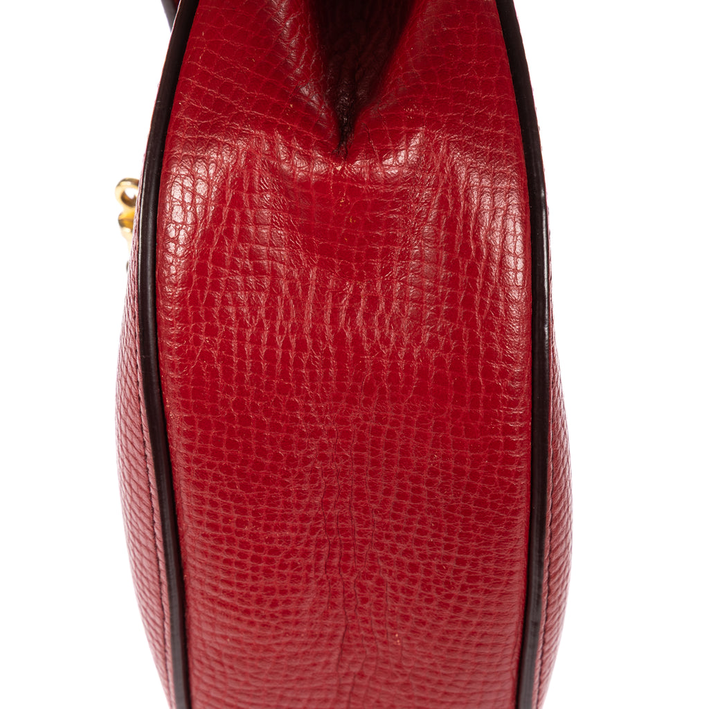 Shoulder Bag Drew Crossbody Bag Mini Red Grained Calfskin Leather