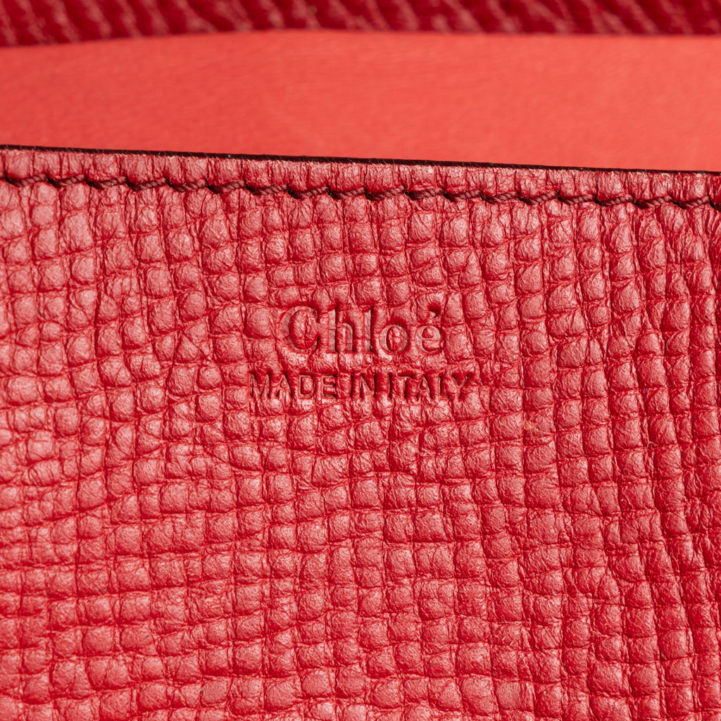 Shoulder Bag Drew Crossbody Bag Mini Red Grained Calfskin Leather