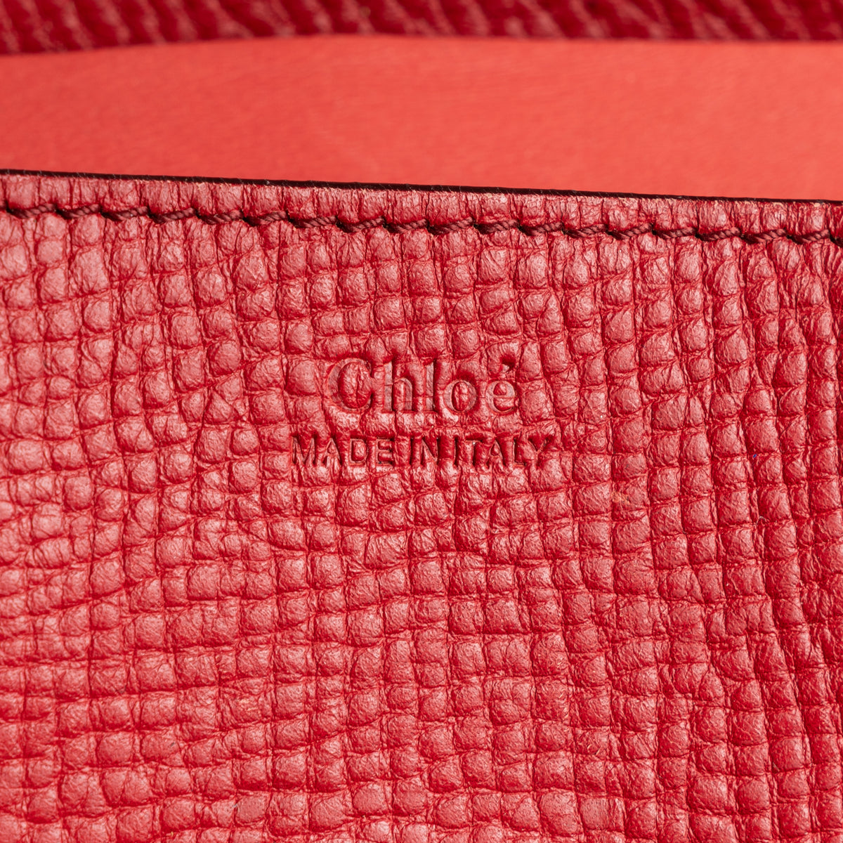 Shoulder Bag Drew Crossbody Bag Mini Red Grained Calfskin Leather