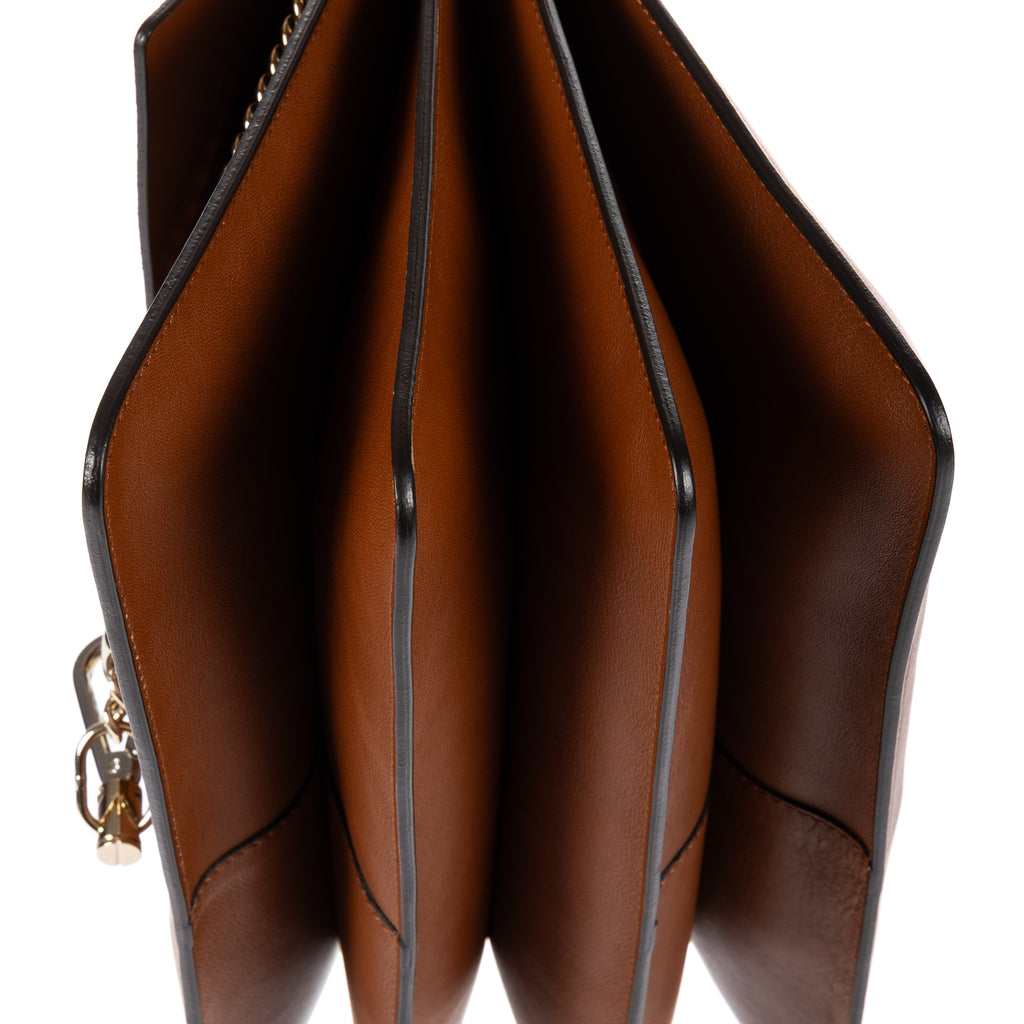 Shoulder Bag Medium Faye Bag Medium Brown Calfskin/Suede Leather