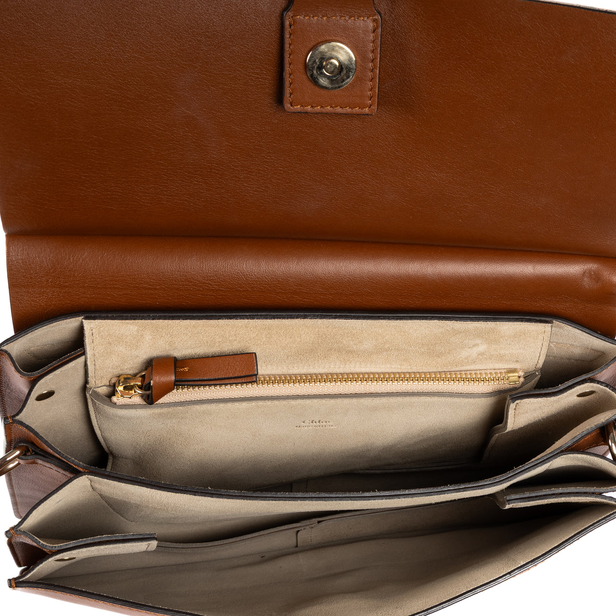 Shoulder Bag Medium Faye Bag Medium Brown Calfskin/Suede Leather