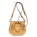 Shoulder Bag Small Nile Bracelet Bag Small Beige Suede Sudded Leather