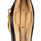 Shoulder Bag Small Nile Bracelet Bag Small Beige Suede Sudded Leather