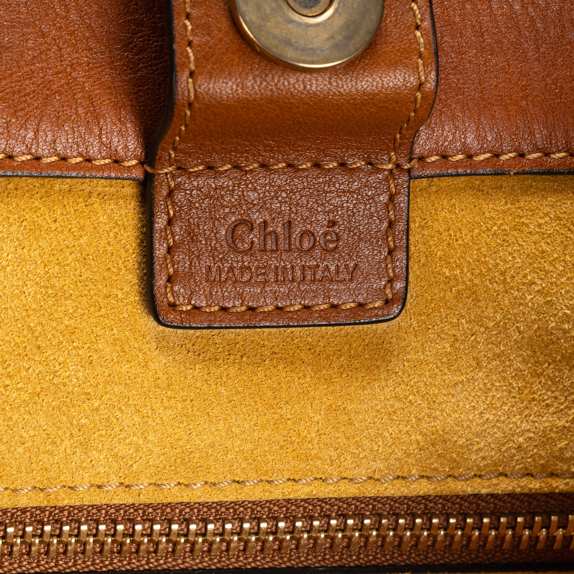 Shoulder Bag Milo Shopping Tote Brown Pebbled Calfskin Leather