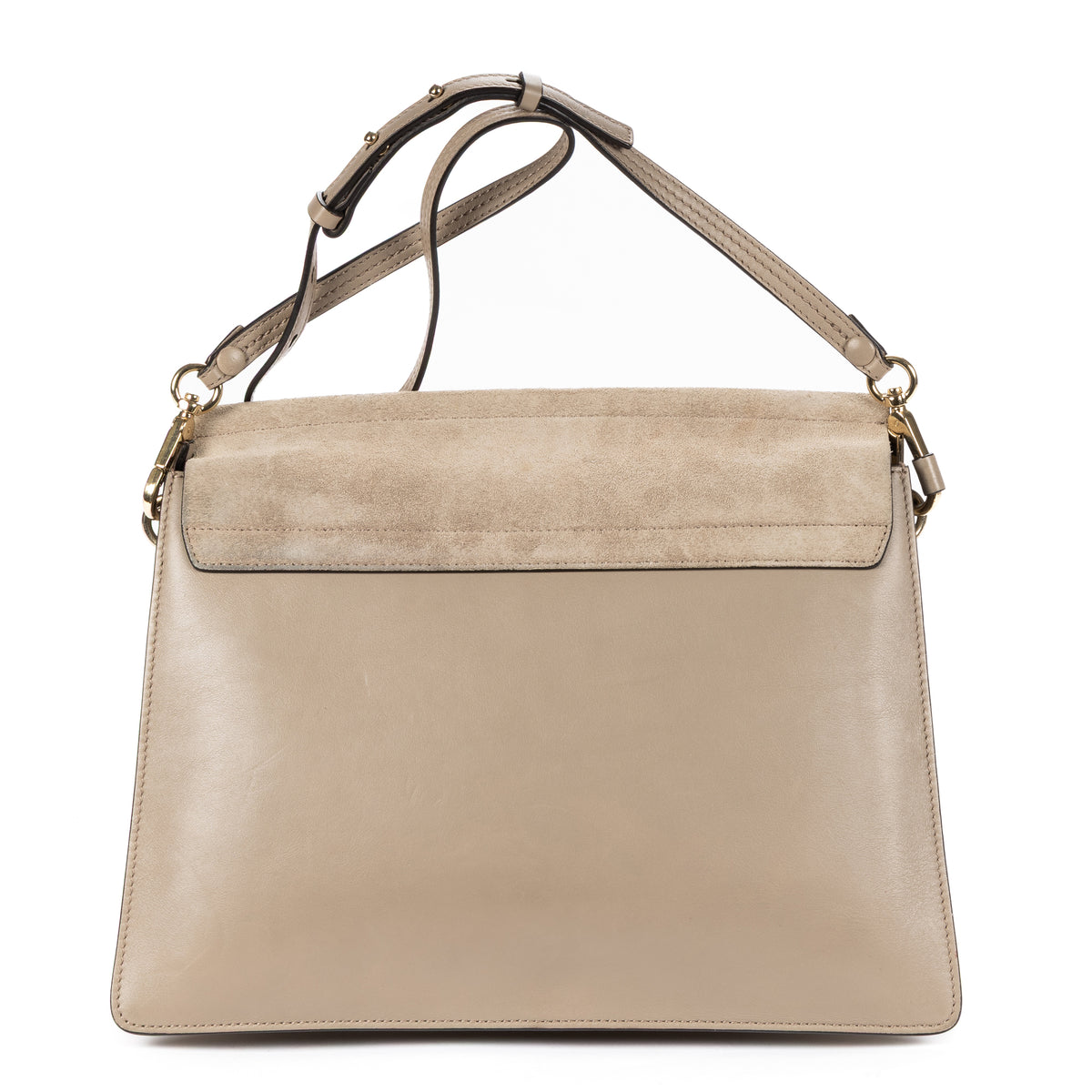 Shoulder Bag Medium Faye Bag Medium Grey Calfskin/Suede Leather