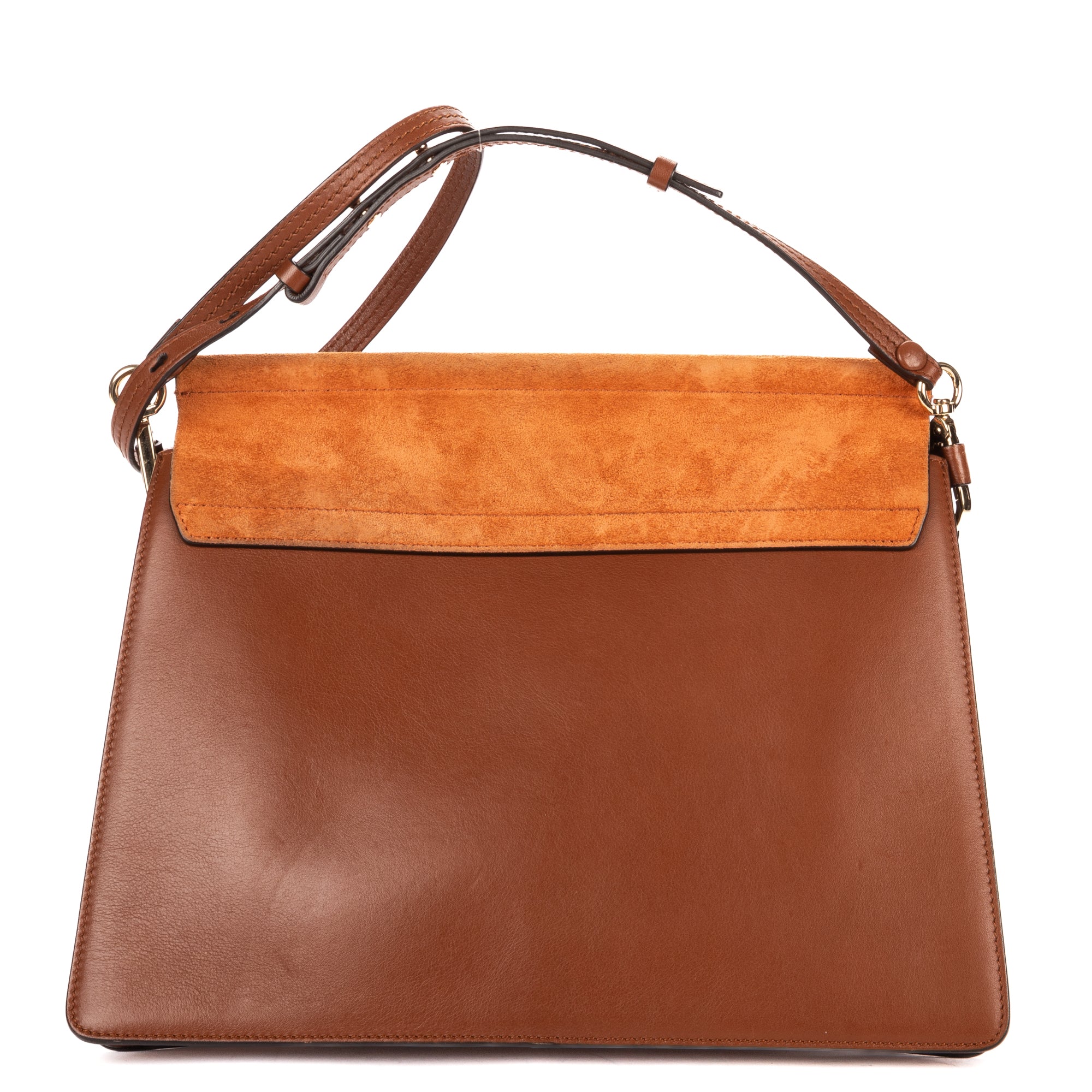 Shoulder Bag Medium Faye Bag Medium Brown Calfskin/Suede Leather