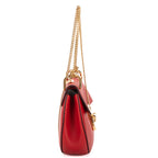 Shoulder Bag Drew Crossbody Bag Mini Red Grained Calfskin Leather