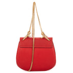 Shoulder Bag Drew Crossbody Bag Mini Red Grained Calfskin Leather
