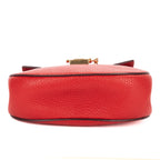 Shoulder Bag Drew Crossbody Bag Mini Red Grained Calfskin Leather