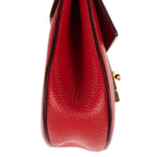Shoulder Bag Drew Crossbody Bag Mini Red Grained Calfskin Leather