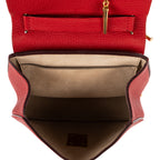 Shoulder Bag Drew Crossbody Bag Mini Red Grained Calfskin Leather