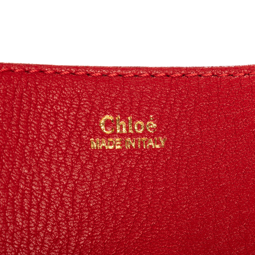 Shoulder Bag Drew Crossbody Bag Mini Red Grained Calfskin Leather