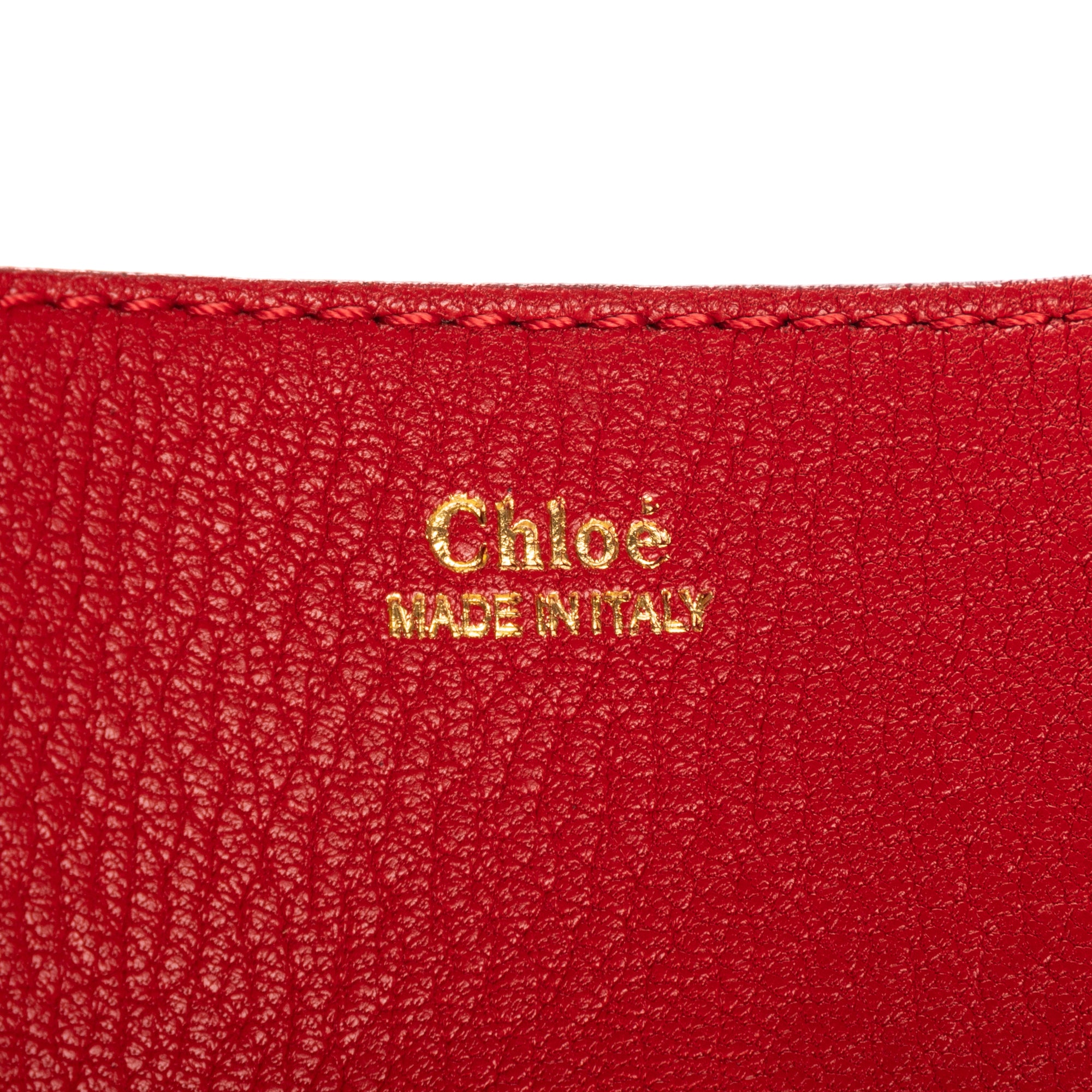 Shoulder Bag Drew Crossbody Bag Mini Red Grained Calfskin Leather