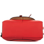 Shoulder Bag Gate Top Handle Tote Red Grained Calfskin Leather