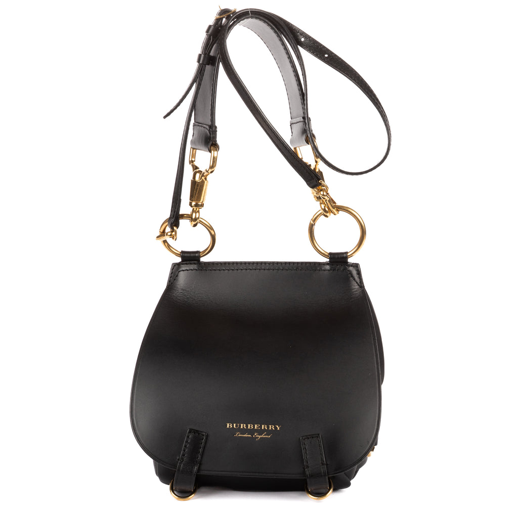 Shoulder Bag Bridle Lynher Bag Black Smooth Calfskin Leather