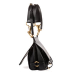Shoulder Bag Bridle Lynher Bag Black Smooth Calfskin Leather