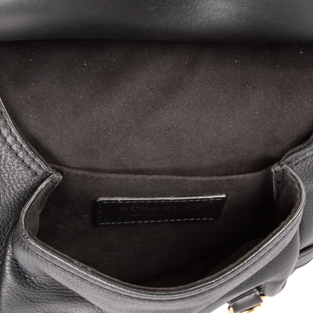 Shoulder Bag Bridle Lynher Bag Black Smooth Calfskin Leather