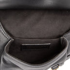 Shoulder Bag Bridle Lynher Bag Black Smooth Calfskin Leather