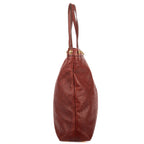 Shoulder Bag Babouska Tote Burgundy Monogrammed Calfskin Leather