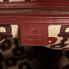 Shoulder Bag Babouska Tote Burgundy Monogrammed Calfskin Leather