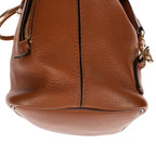Backpack Mini Faye Backpack Bag Brown Suede/Grained Calfskin Leather