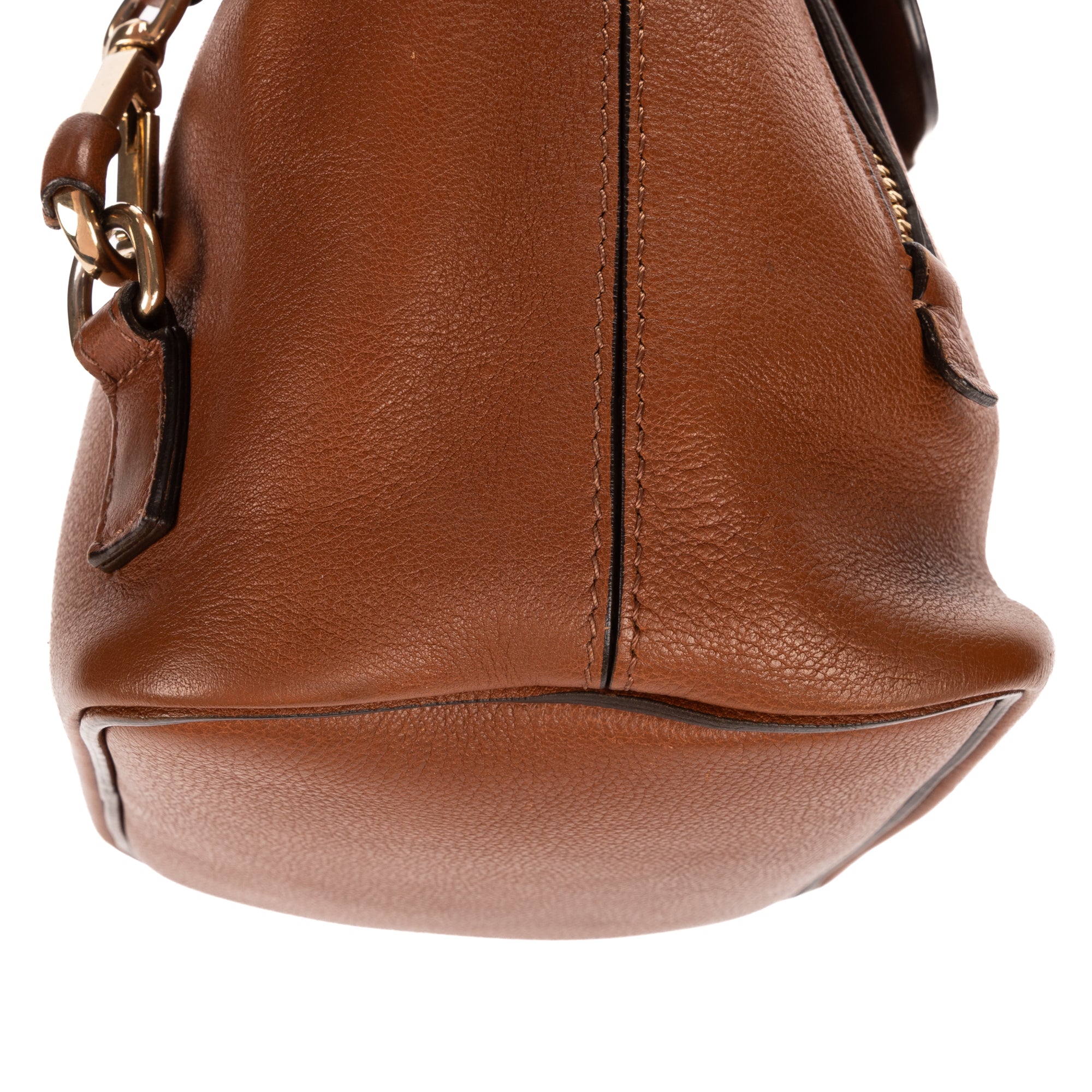Backpack Mini Faye Backpack Bag Brown Suede/Grained Calfskin Leather