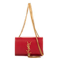 Shoulder Bag Mini Kate Tassel Red Smooth Calfskin Leather