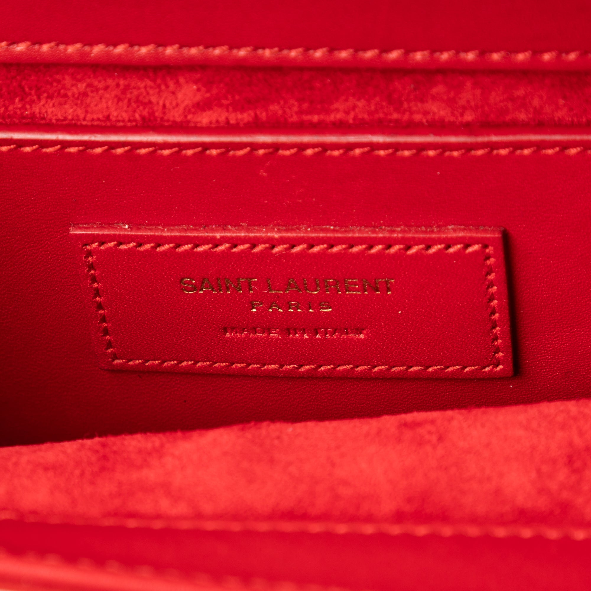 Shoulder Bag Mini Kate Tassel Red Smooth Calfskin Leather