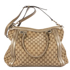 Shoulder Bag Bella Tote Beige Monogrammed Canvas