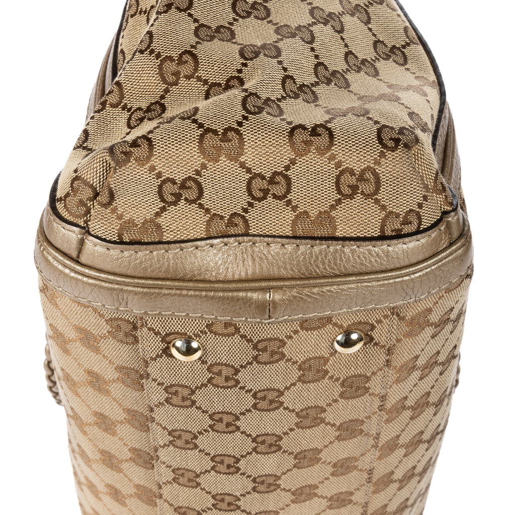 Shoulder Bag Bella Tote Beige Monogrammed Canvas