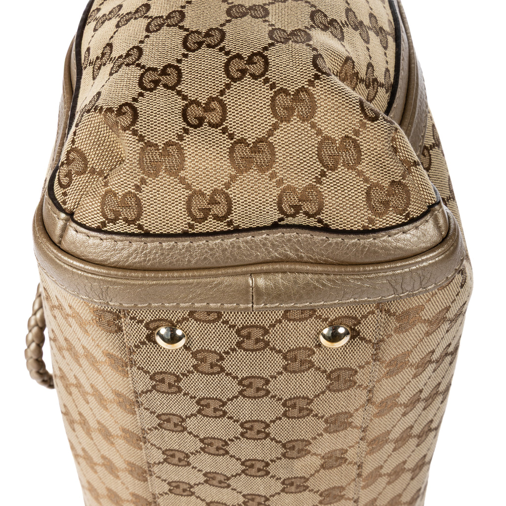 Shoulder Bag Bella Tote Beige Monogrammed Canvas