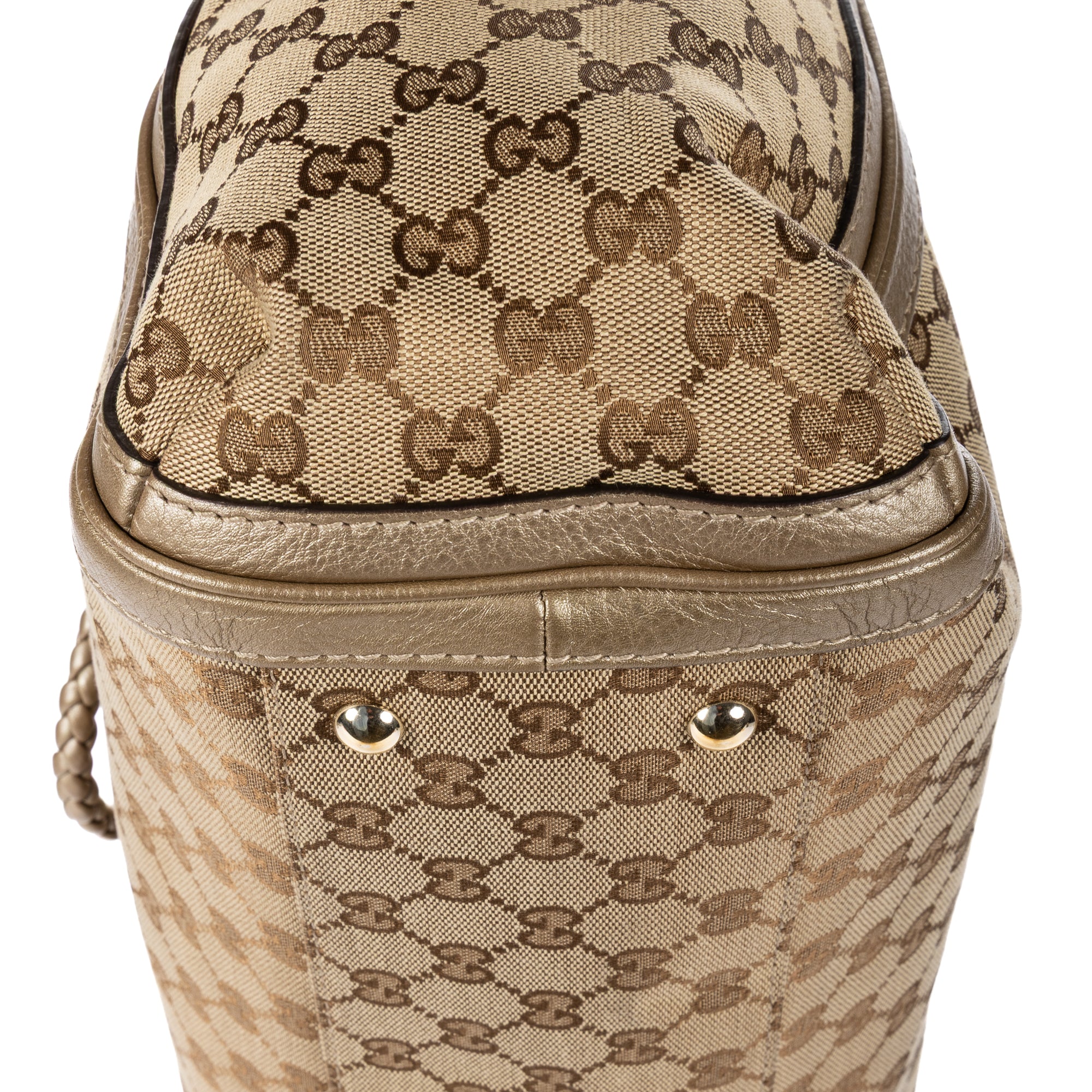 Shoulder Bag Bella Tote Beige Monogrammed Canvas