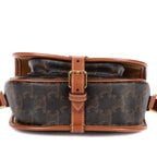 Shoulder Bag Medium Folco Black Triomphe Coated Canvas
