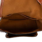 Shoulder Bag Medium Folco Black Triomphe Coated Canvas