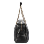 Shoulder Bag Soho Shopping Tote Black Grained Calfskin Leather