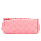 Shoulder Bag Baby Olimpia Pink Intrecciato Leather