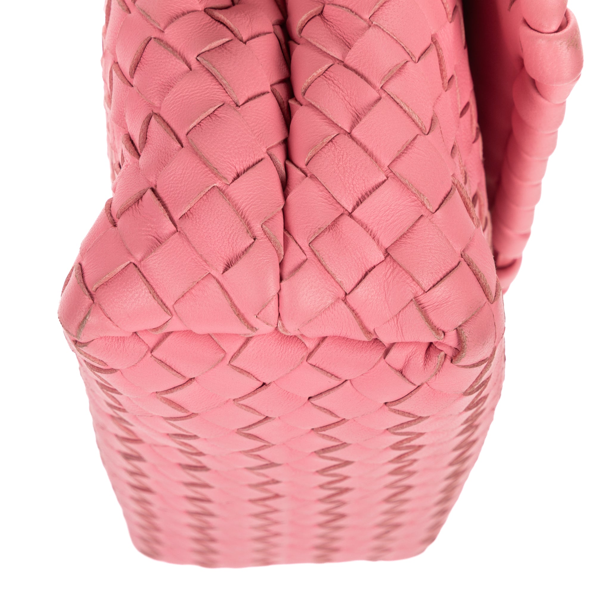 Shoulder Bag Baby Olimpia Pink Intrecciato Leather