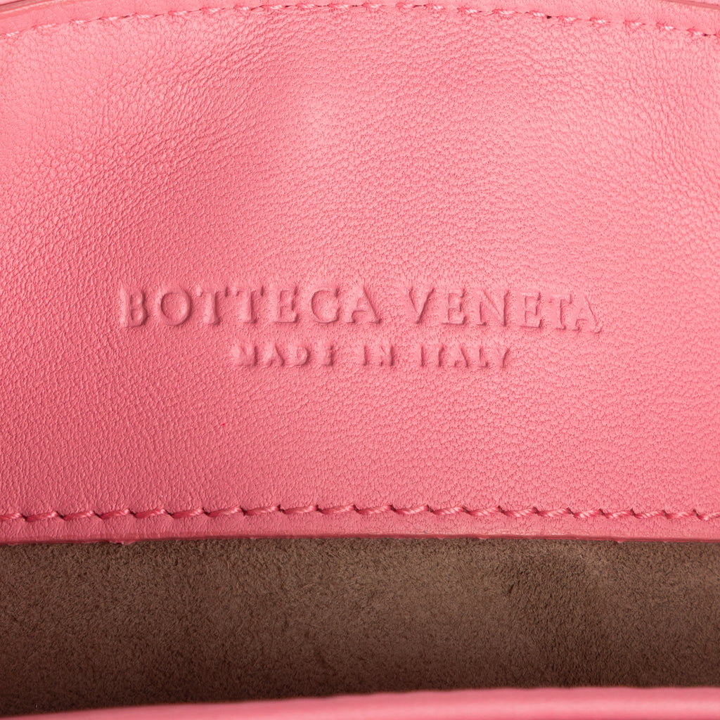 Shoulder Bag Baby Olimpia Pink Intrecciato Leather