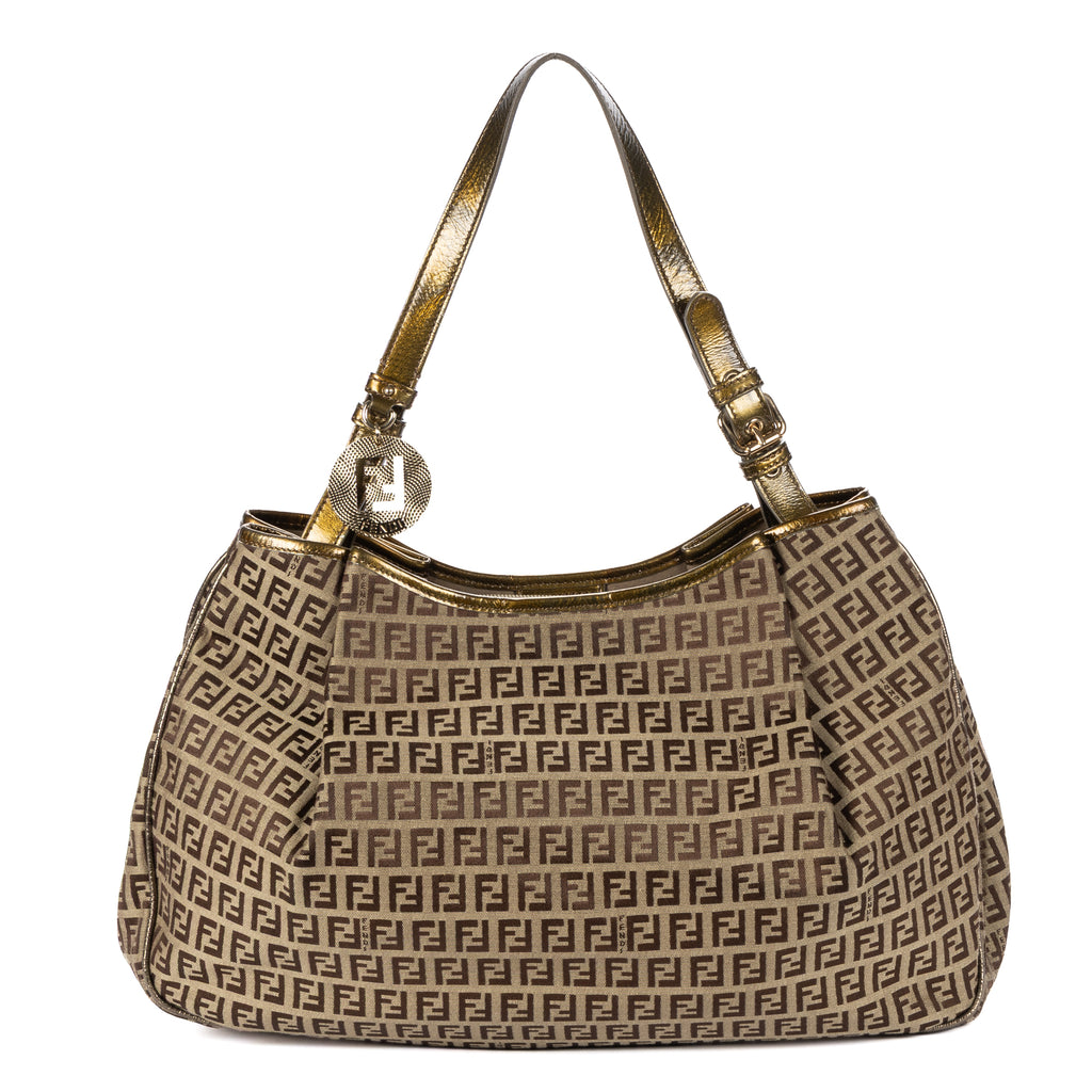 Shoulder Bag Shopper Tote Bag Green Zucchino Canvas