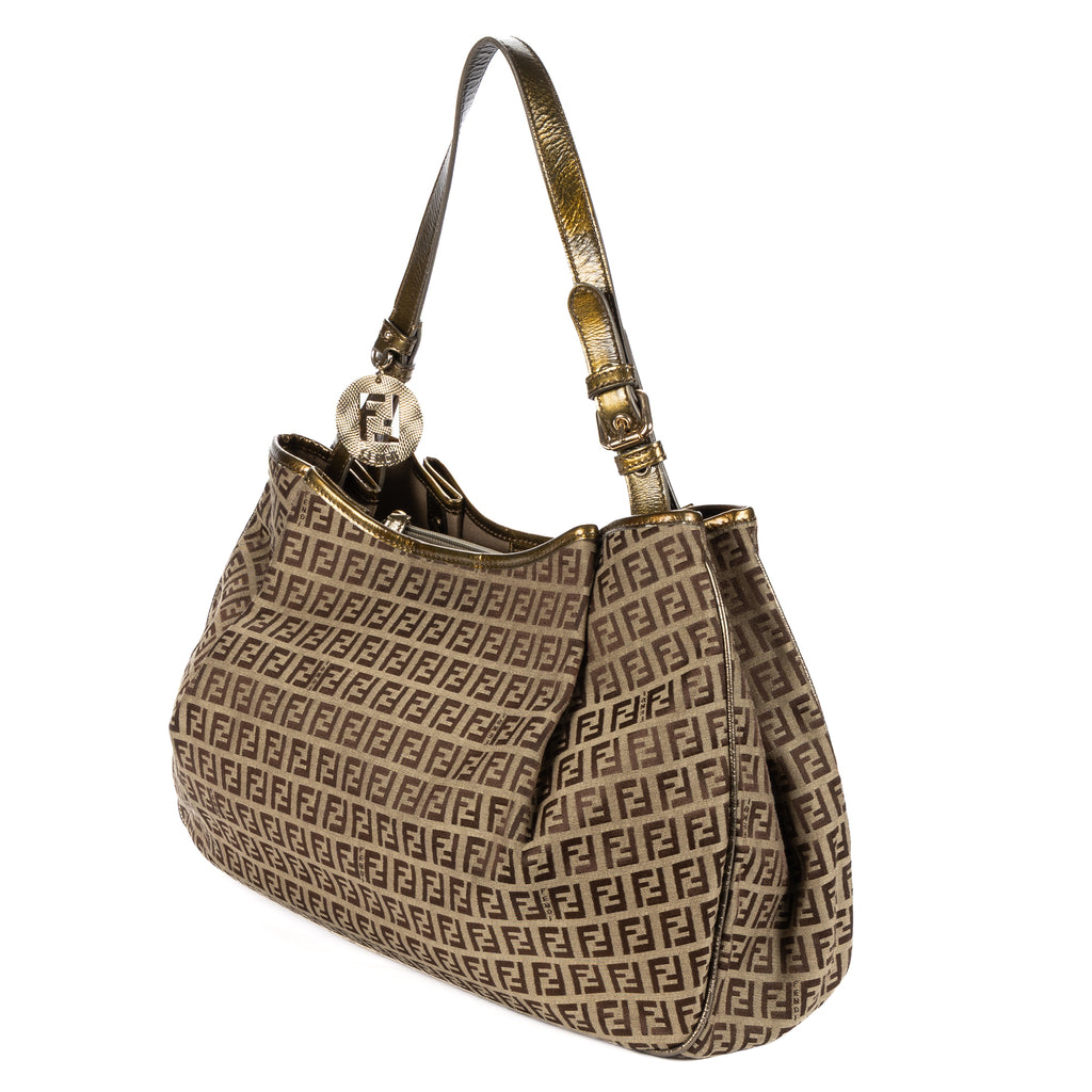 Shoulder Bag Shopper Tote Bag Green Zucchino Canvas